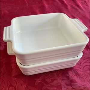 Pair of Le Creuset 20 oz baking dishes. Brand new.